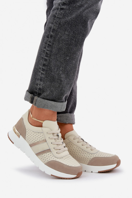     modelio batai sportiniai bateliai  smėlio spalvos Norlexia