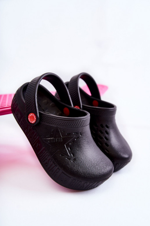 Vaikiški Lengvos šlepetės  Big Star II375001 Juodos spalvos