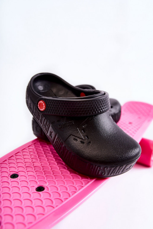 Vaikiški Lengvos šlepetės  Big Star II375001 Juodos spalvos