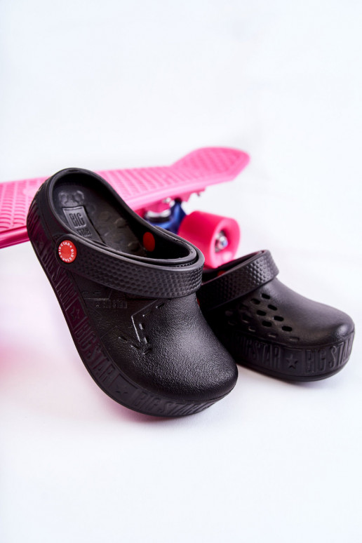 Vaikiški Lengvos šlepetės  Big Star II375001 Juodos spalvos