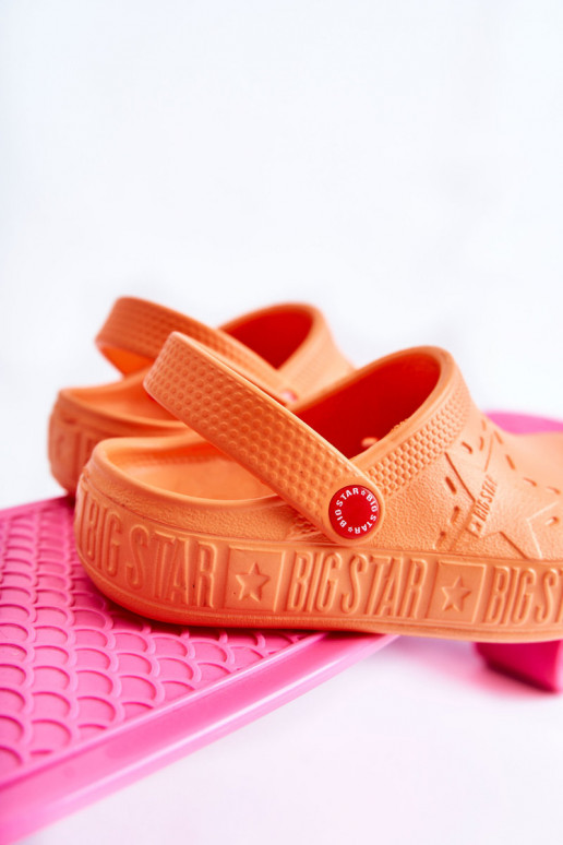 Vaikiški Lengvos šlepetės  Big Star II375008 oranžinės spalvos