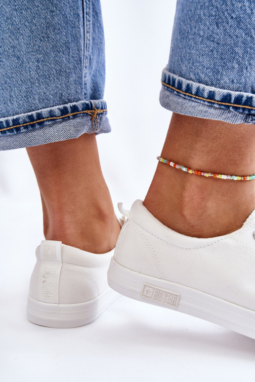   lygiapadžiai sportbačiai Big Star LL274058 baltos spalvos