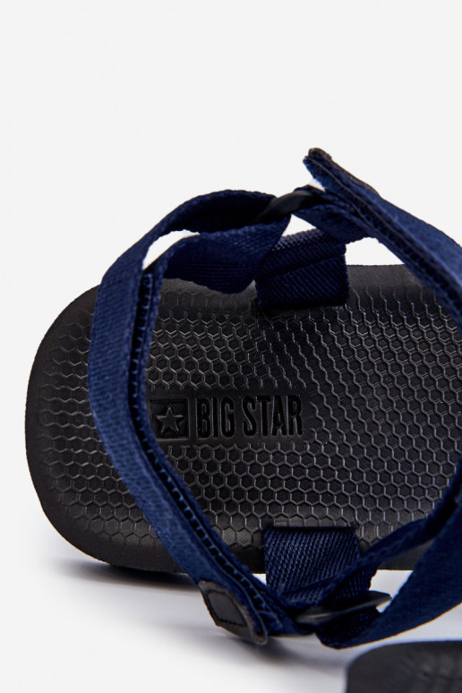 basutės su lipniais užsegimais Big Star DD174718 tamsiai mėlynos spalvos  basutės su lipniais užsegimais Big Star DD174718 tamsiai mėlynos spalvos