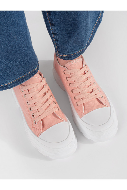  batai su platforma rožinės spalvos