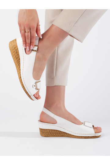 baltos spalvos sandalai  espadrilės