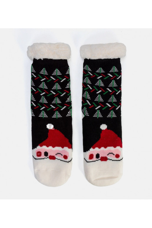 Juodos izoliuotos kojinės su Kalėdų...