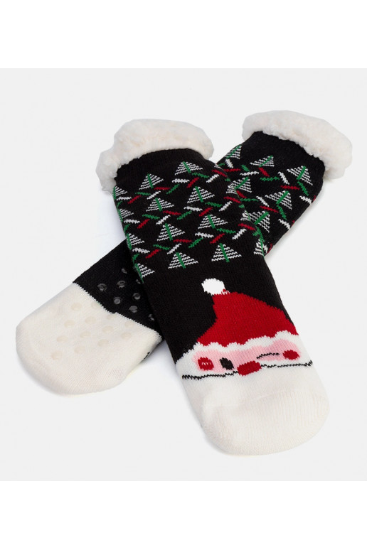 Juodos izoliuotos kojinės su Kalėdų...