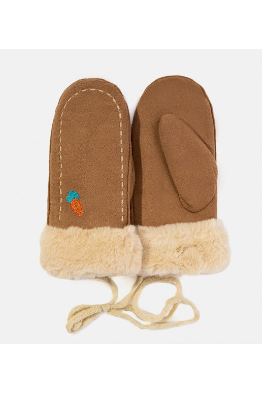 Rudos morkos vaikiškos pirštinės Rudos morkos vaikiškos pirštinės