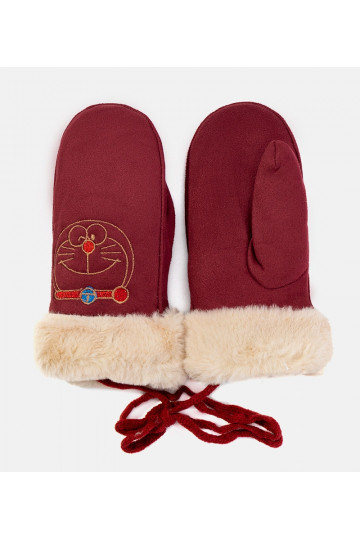Burgundy Kitty vaikiškos pirštinės
