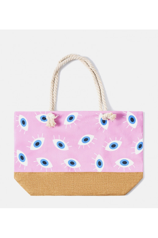 Elsina Pink paplūdimio krepšys