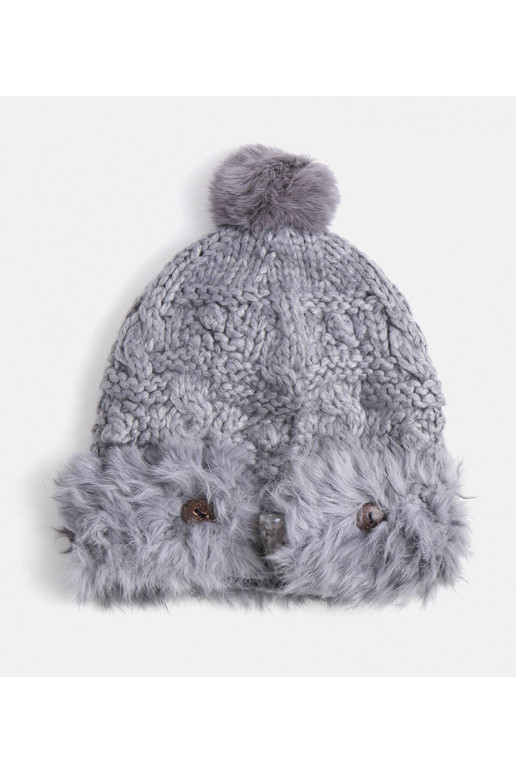 Pilka kailinė kepurė Danna