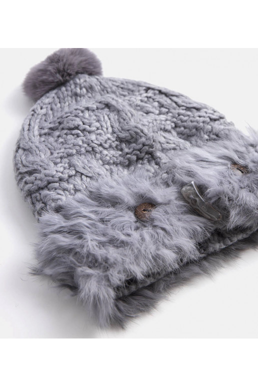 Pilka kailinė kepurė Danna