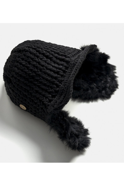 Juoda Zora kepurė su auskarais Juoda Zora kepurė su auskarais