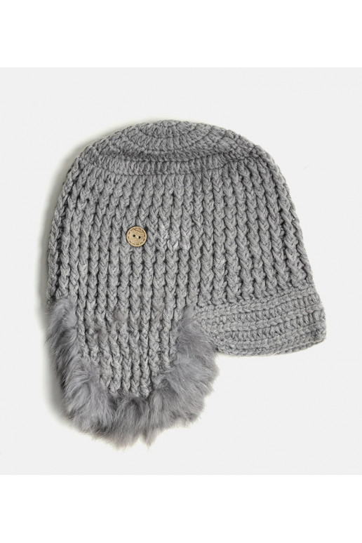 Pilka Zora kepurė su auskarais Pilka Zora kepurė su auskarais