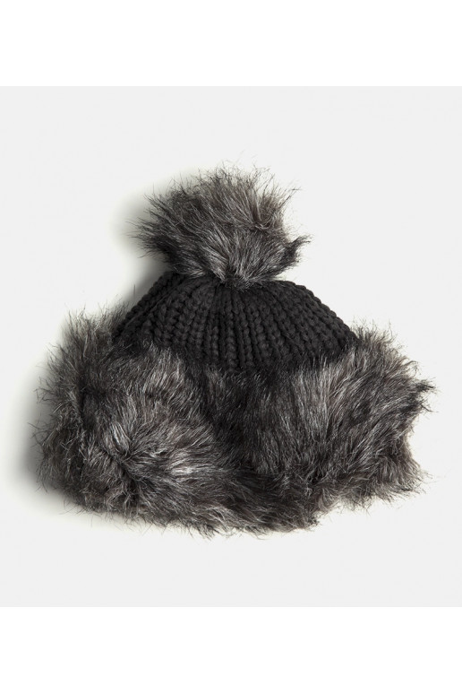 Leola Grey Pompom kepurė