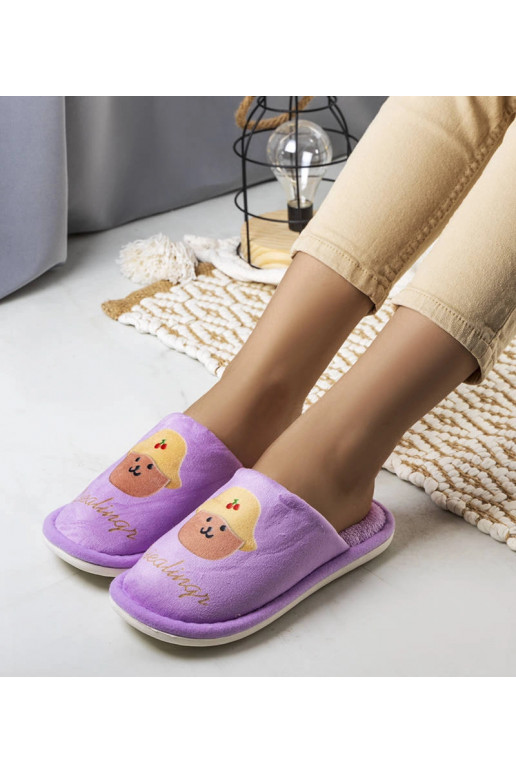 „Dialings“ purpurinės minkštos šlepetės