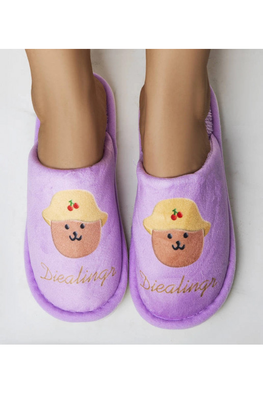 „Dialings“ purpurinės minkštos šlepetės