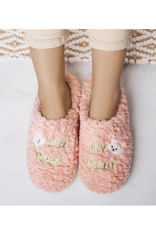 Rožinės minkštos šlepetės Kodėl lokys