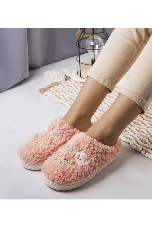 Rožinės minkštos šlepetės Kodėl lokys