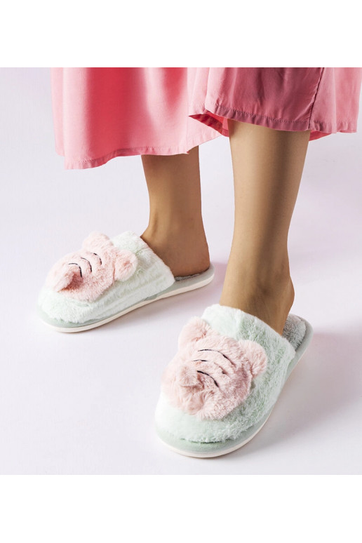 Bičių žalios ir rožinės spalvos...