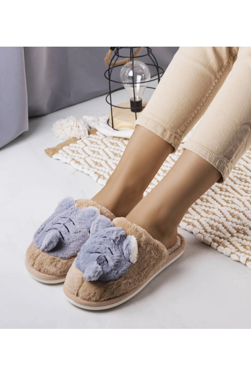 Smėlio ir pilkos spalvos minkštos Bee...