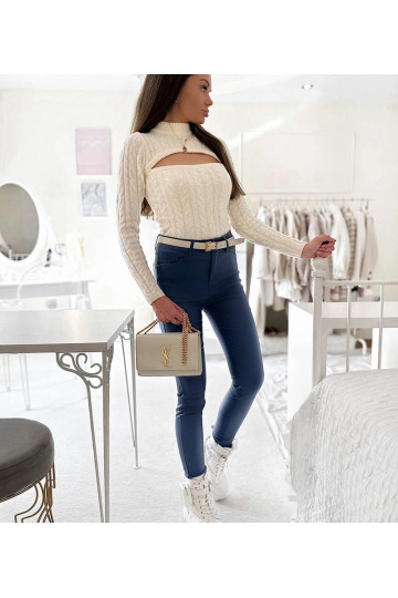 Benicio mėlynos vaškuotos...