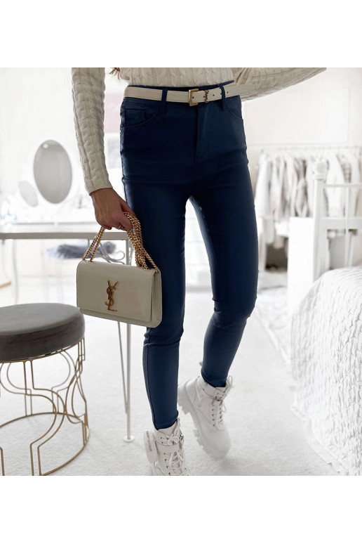 Benicio mėlynos vaškuotos kelnės