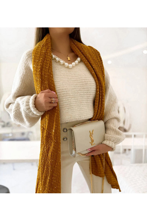 Khalil geltonas taškinis šalikas Khalil geltonas taškinis šalikas