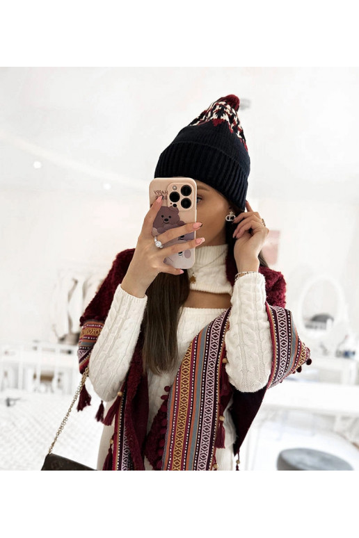 Juoda Abner kepuraitė