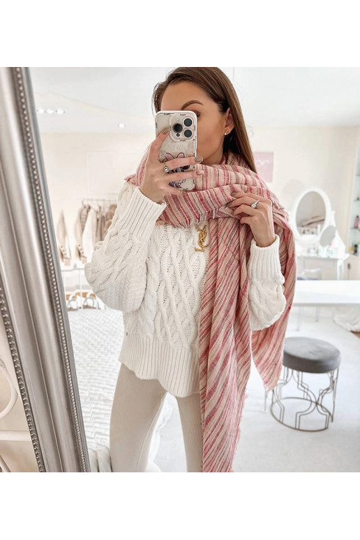 Nyomi rožinė skara