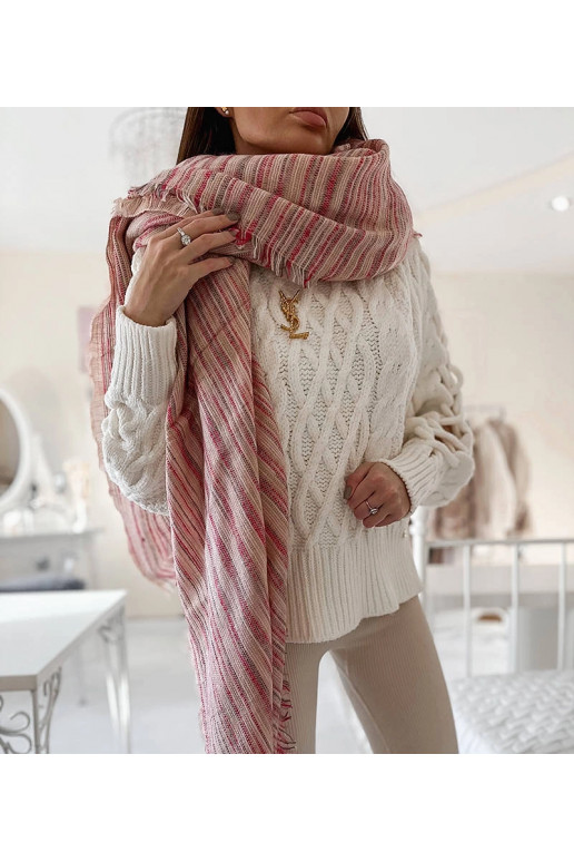 Nyomi rožinė skara