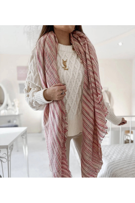 Nyomi rožinė skara