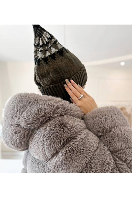 Tamsiai žalia Abner kepurė Tamsiai žalia Abner kepurė