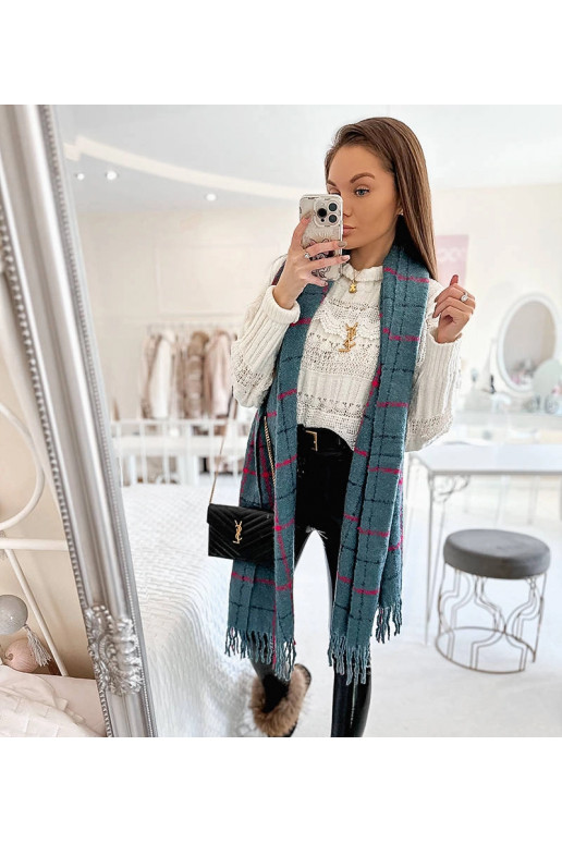 Rachael Blue Plaid skara