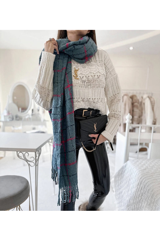 Rachael Blue Plaid skara