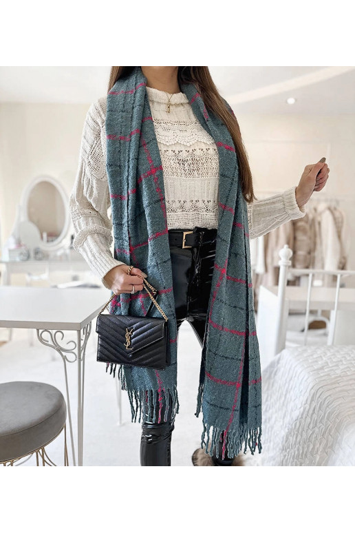 Rachael Blue Plaid skara