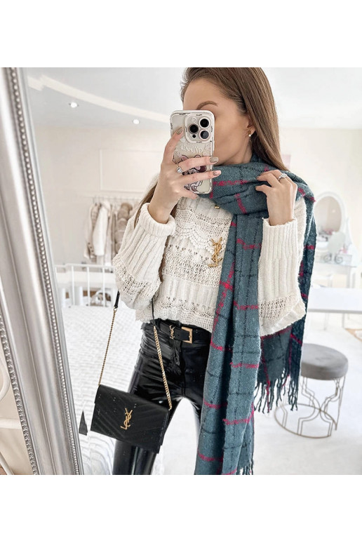 Rachael Blue Plaid skara
