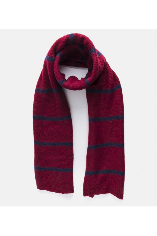 Bordo spalvos šalikas su tamsiomis...