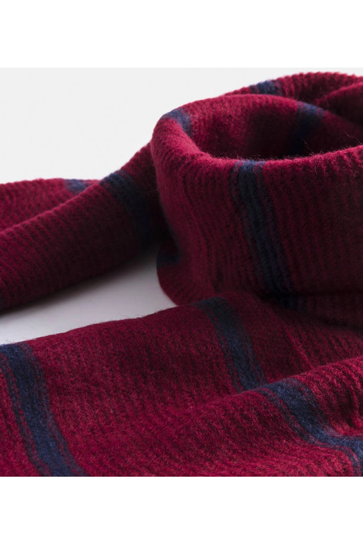 Bordo spalvos šalikas su tamsiomis...