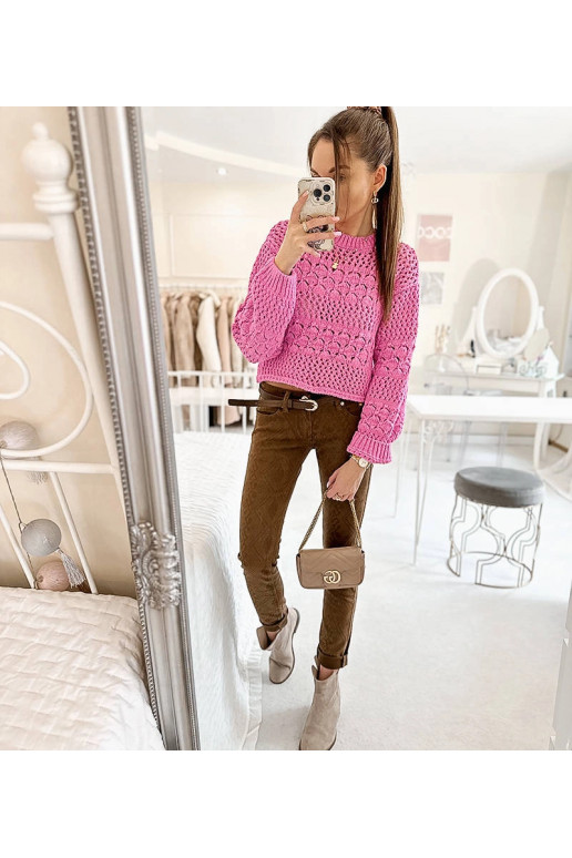 Rudos Chevrette audinio kelnės