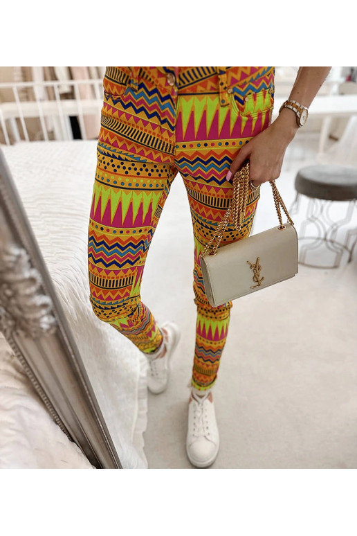 Įvairių spalvų Briard kelnės