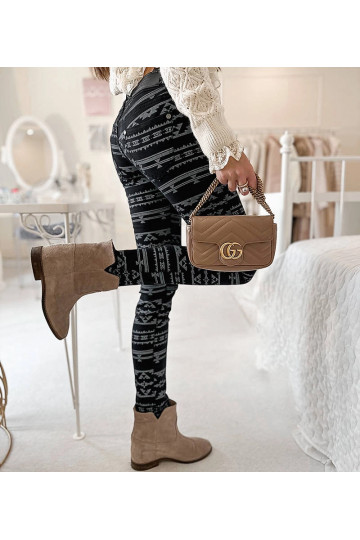 Juodos rašto audinio kelnės... 2