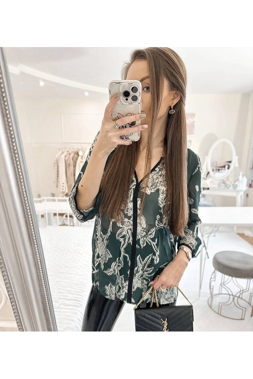 Žalios spalvos „Salois“ marškinėliai Žalios spalvos „Salois“ marškinėliai