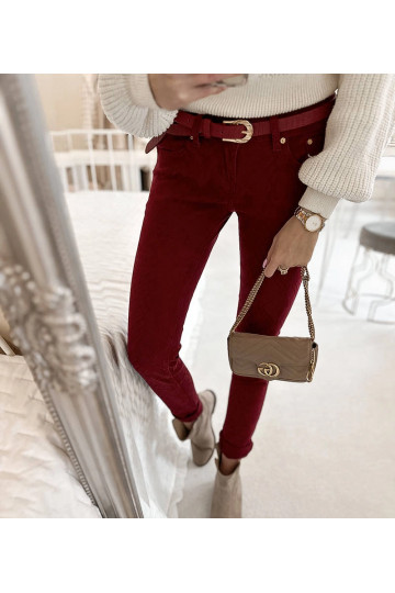 Bordo spalvos Chevrette...