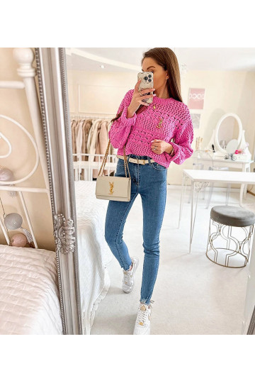 Mėlyni Sansouci ploni džinsai