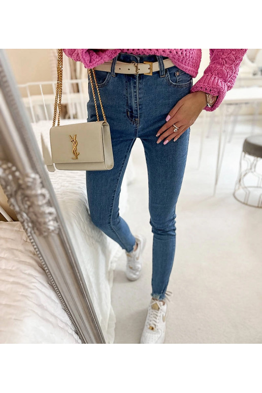 Mėlyni Sansouci ploni džinsai