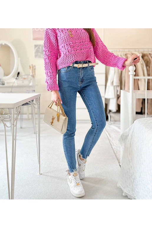 Mėlyni Sansouci ploni džinsai