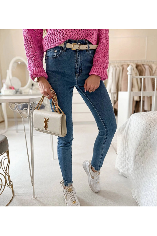 Mėlyni Sansouci ploni džinsai