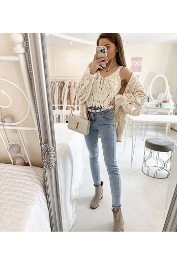 Lengvi džinsai aukštu...