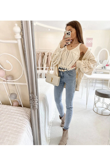 Lengvi džinsai aukštu... 2